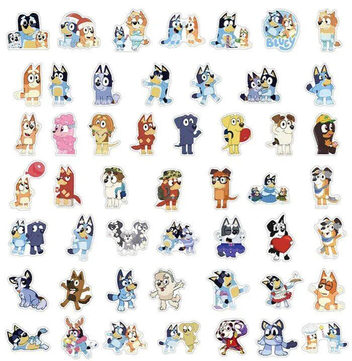Pegatinas Bluey (Set de 10 - Aleatorias)