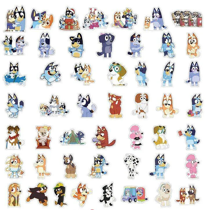 Pegatinas Bluey (Set de 10 - Aleatorias)